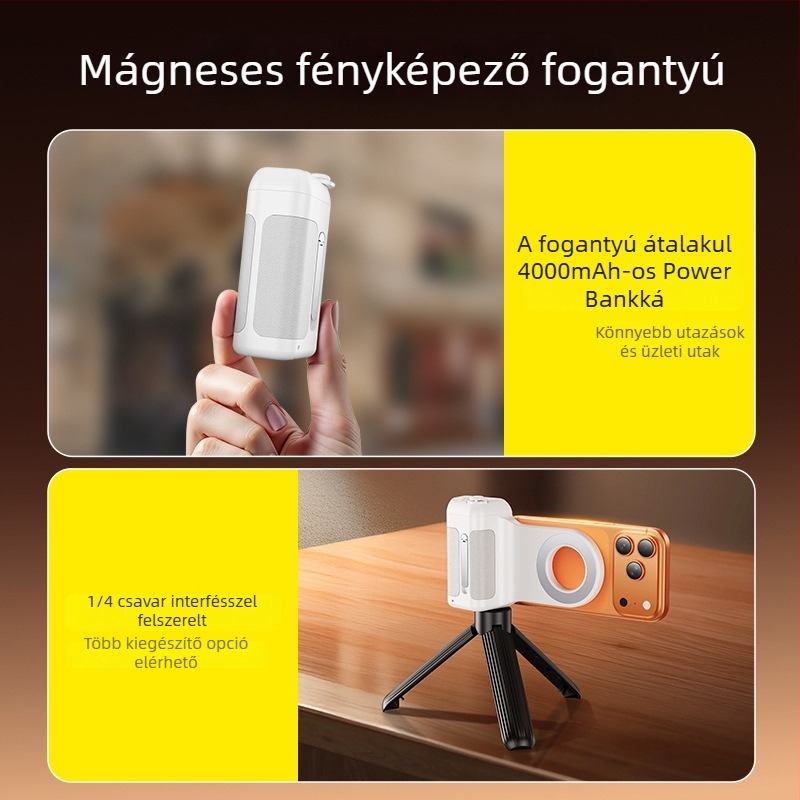 Shuotu ötvözetből készült selfie pálca Bluetooth távirányítóval, univerzális stílus