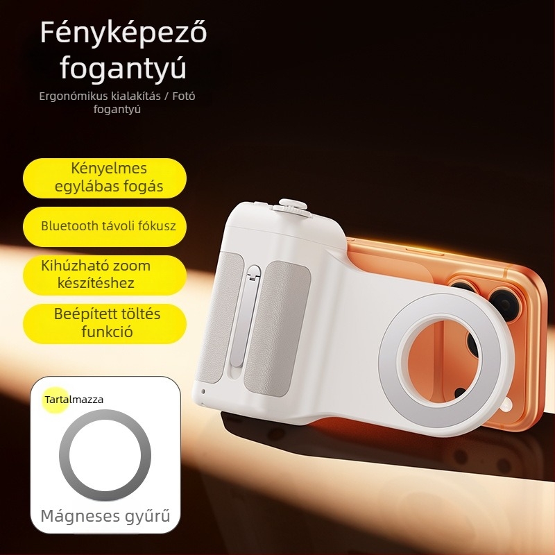 Shuotu ötvözetből készült selfie pálca Bluetooth távirányítóval, univerzális stílus