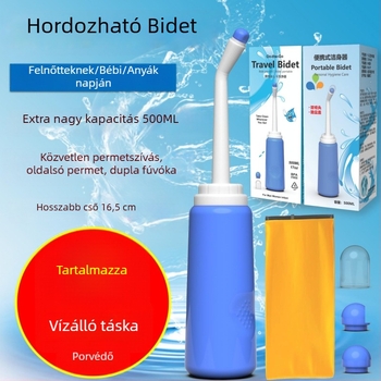 Hordozható bidé, EVA-PP anyag, Chenrui Technology márka, kézi nyomással működő vízellátás, Xiamen, Fujian