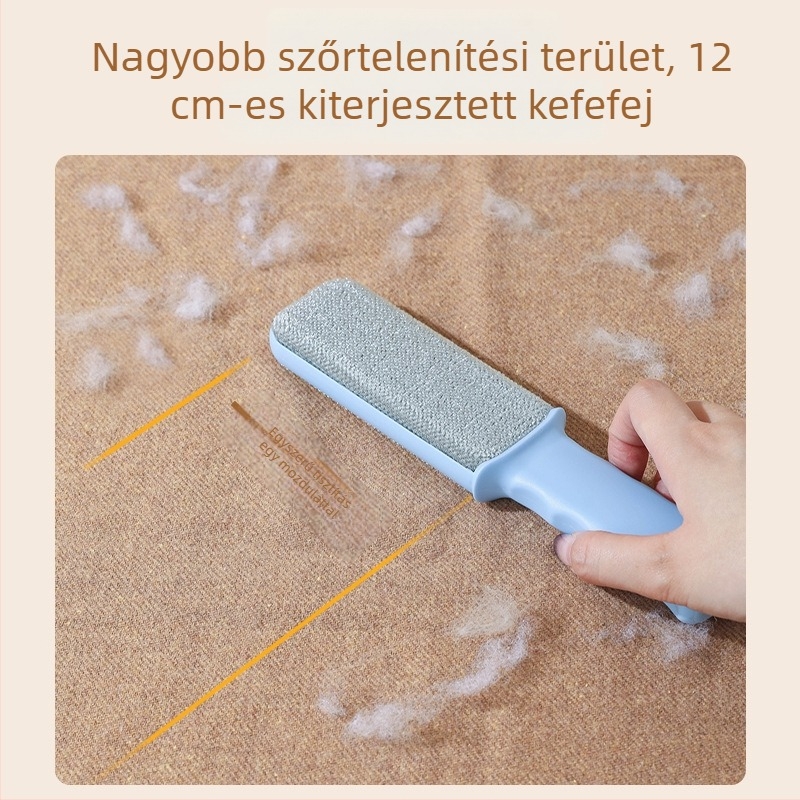 Macska mintájú elektrosztatikus hajkefe ruhákhoz és háziállati szőrre