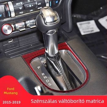 Ford Mustang szénszálas váltópanel dekoratív keret ragasztóval | logó nyomtatás elérhető | testreszabás