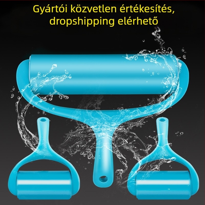 Tweed szilikon szőrmentesítő görgő | Ragasztó szőr eltávolító padlókra, szőnyegekre, autókra és ruhákra | Márka: Tweed; Anyag: Szilikon; Stílus: modern, egyszerű