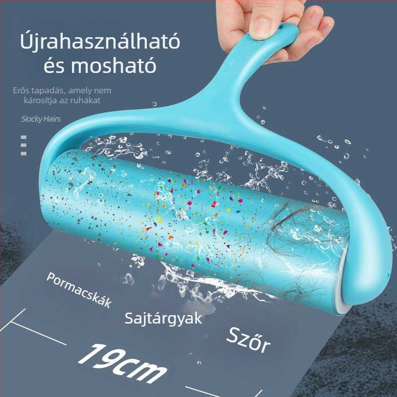 Tweed szilikon szőrmentesítő görgő | Ragasztó szőr eltávolító padlókra, szőnyegekre, autókra és ruhákra | Márka: Tweed; Anyag: Szilikon; Stílus: modern, egyszerű