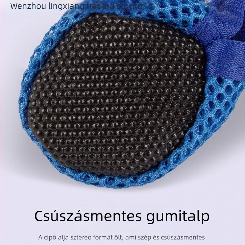 Lingxiang Nyári Lélegző Hálós Kutya Szandálok Kicsi Fajtáknak – Ötvözet Anyag, Kopásálló, Piszkoság-ellenálló, Univerzális illesztés