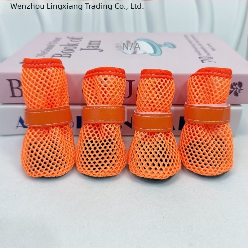 Lingxiang Nyári Lélegző Hálós Kutya Szandálok Kicsi Fajtáknak – Ötvözet Anyag, Kopásálló, Piszkoság-ellenálló, Univerzális illesztés