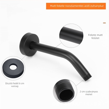 Falba épített rozsdamentes acél zuhanykar, modern egyszerű stílus.