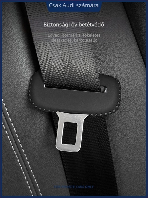 Net Fox Audi biztonsági öv védő sapka A4L A6L Q5L A7 Q3 A3L Q2L – Nappa antibakteriális bőr, nyomtatott logó, testreszabható