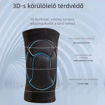 Térdvédők antiütköző habból, kagyló alakú kialakítás, röplabdához és görkorcsolyázáshoz