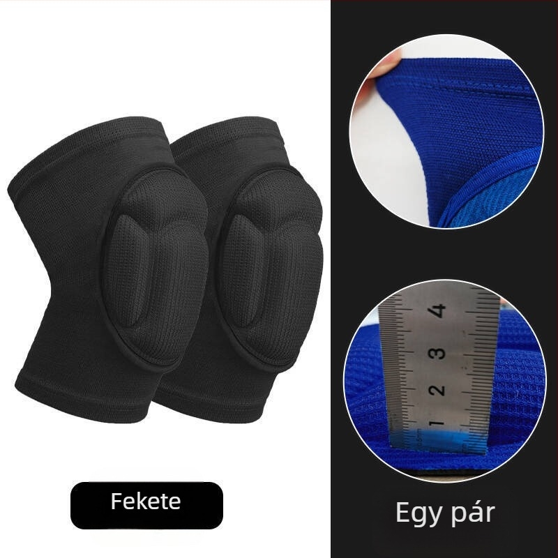 Térdvédők antiütköző habból, kagyló alakú kialakítás, röplabdához és görkorcsolyázáshoz