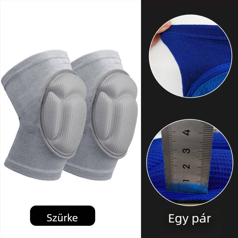 Térdvédők antiütköző habból, kagyló alakú kialakítás, röplabdához és görkorcsolyázáshoz