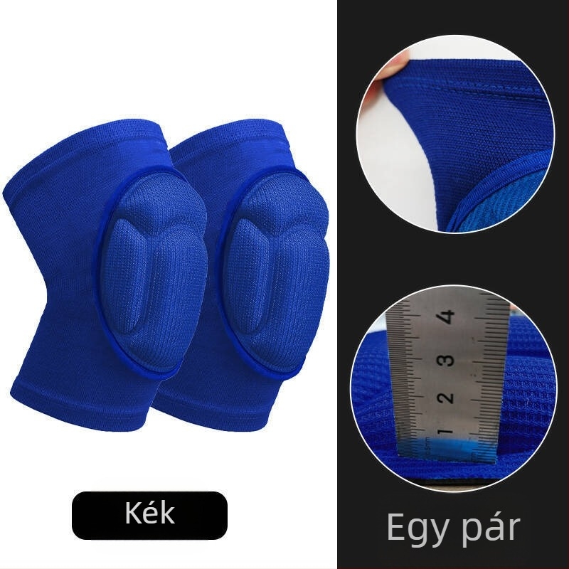 Térdvédők antiütköző habból, kagyló alakú kialakítás, röplabdához és görkorcsolyázáshoz