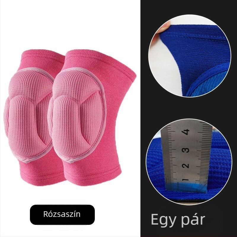 Térdvédők antiütköző habból, kagyló alakú kialakítás, röplabdához és görkorcsolyázáshoz