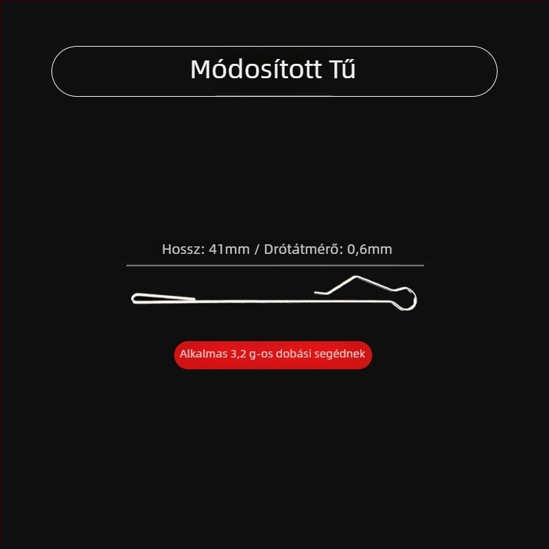 Távolra dobó horgász segédeszköz, alulról módosított tűkészlet, lassú süllyedő eszköz, műanyag csatlakozó a felszereléshez