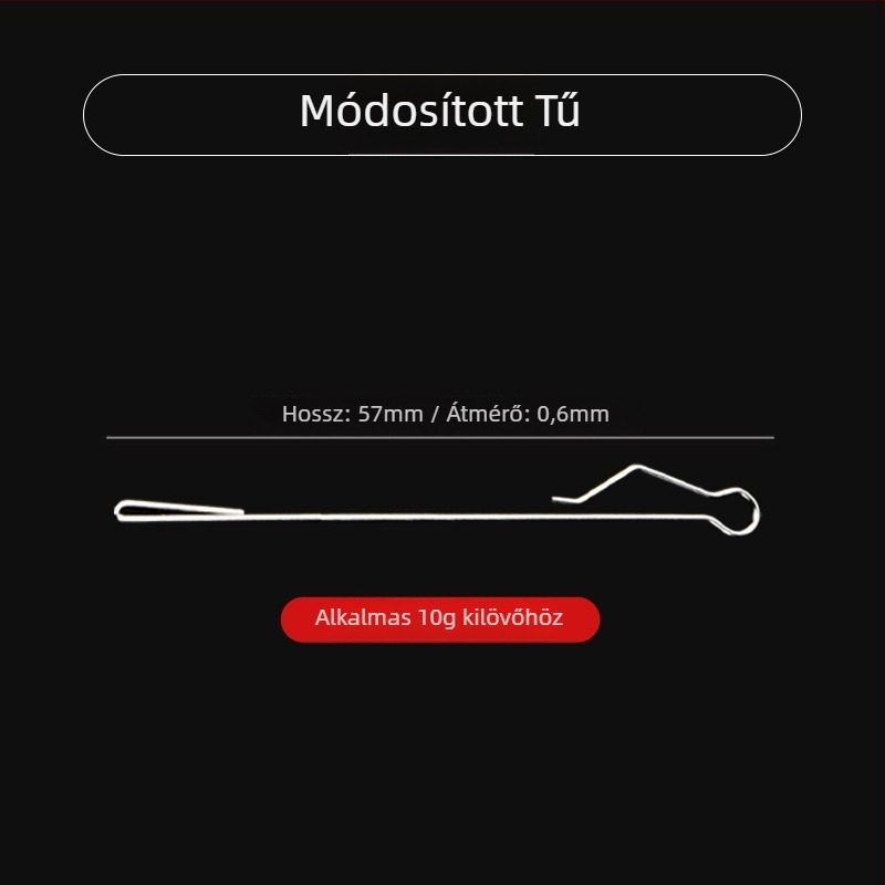 Távolra dobó horgász segédeszköz, alulról módosított tűkészlet, lassú süllyedő eszköz, műanyag csatlakozó a felszereléshez