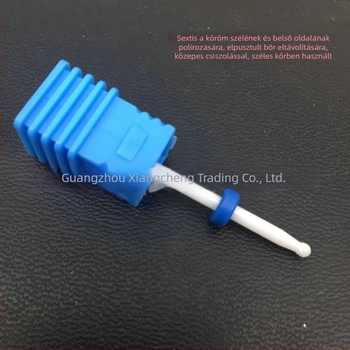 Kerámia csiszolófej elektromos körömfúróhoz, rozsdamentes acél, nettó tömeg 8 g, felületcsiszoló eszköz