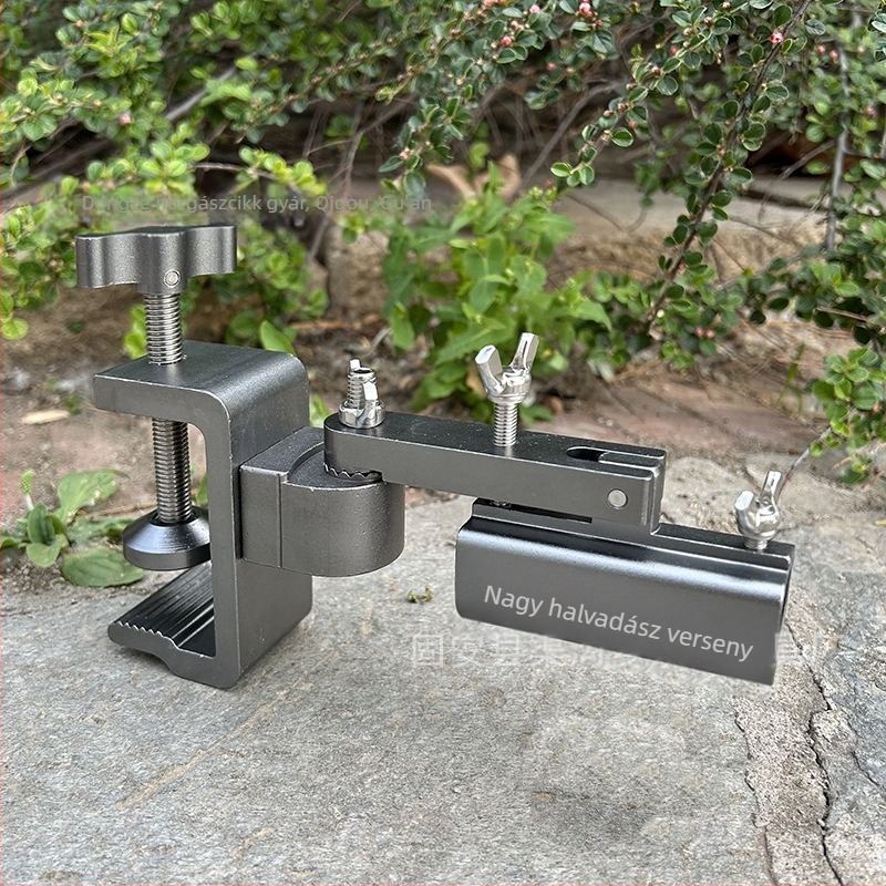 Alumíniumötvözetből készült univerzális horgászplatform-állvány előre szerelt bottartóval, multifunkcionális váz