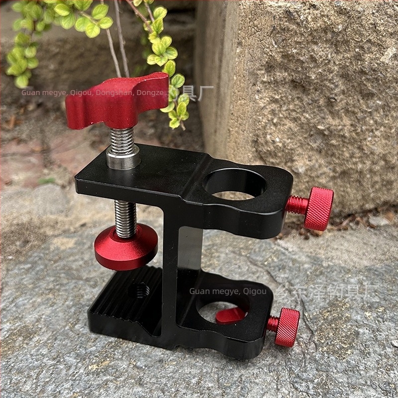 Alumíniumötvözetből készült univerzális horgászplatform-állvány előre szerelt bottartóval, multifunkcionális váz