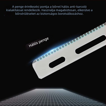 Szemöldökformázó kés acél pengével, márka nélküli, otthoni használatra