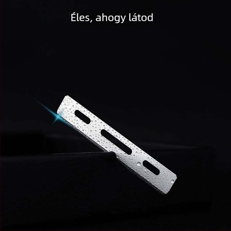 Szemöldökformázó kés acél pengével, márka nélküli, otthoni használatra