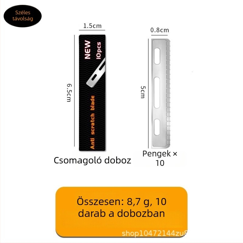 Szemöldökformázó kés acél pengével, márka nélküli, otthoni használatra