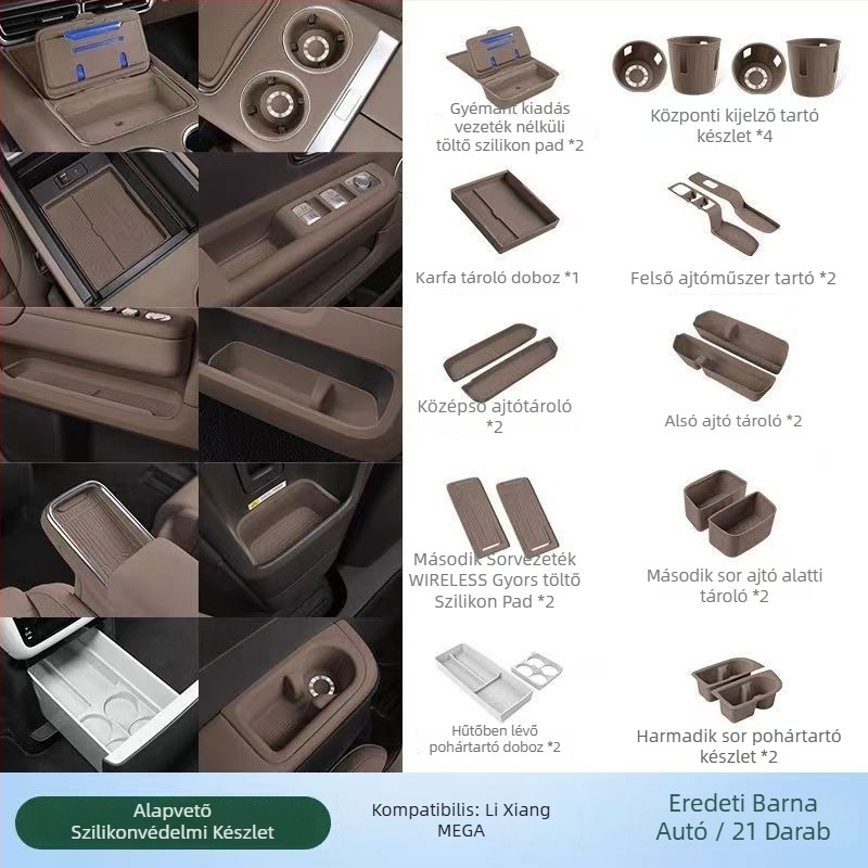 Szilikon belső autópadló-matracok készlete – modell Ideal Mega Home/Ultra, anyag: szilikon, feldolgozás és testreszabás nélkül, reklám-promócióhoz és üzleti ajándékokhoz alkalmas