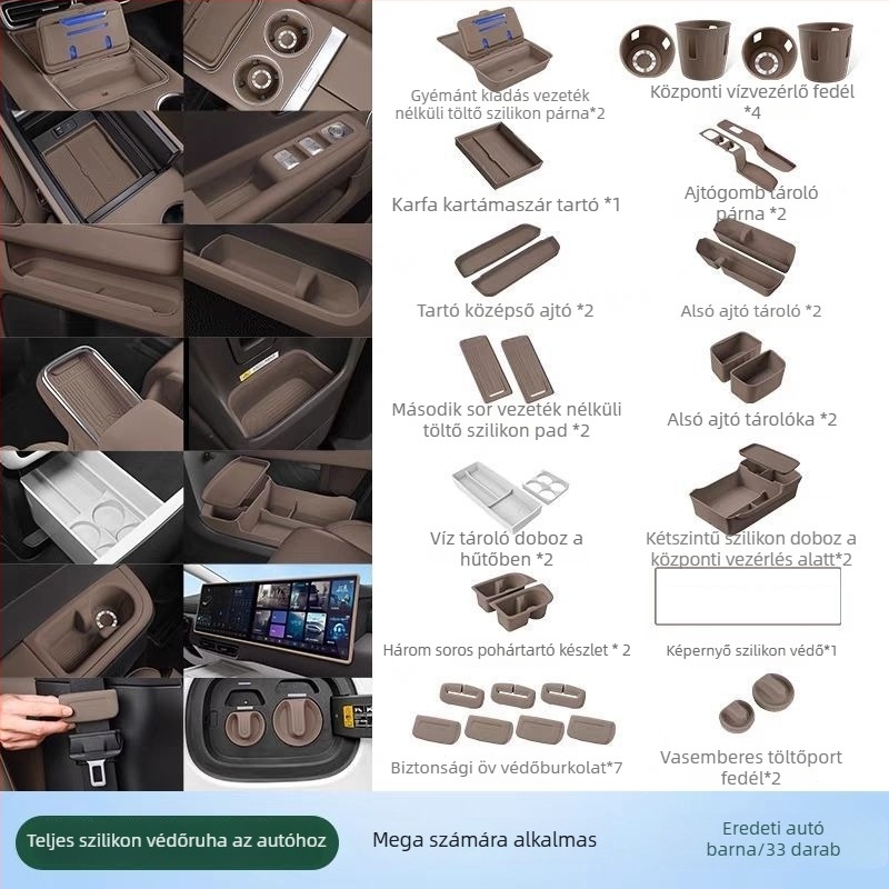 Szilikon belső autópadló-matracok készlete – modell Ideal Mega Home/Ultra, anyag: szilikon, feldolgozás és testreszabás nélkül, reklám-promócióhoz és üzleti ajándékokhoz alkalmas