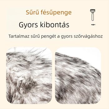 Macska- és kutya szőrtisztító fésű – finom fogú fésű, oldja a csomókat