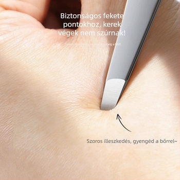 Fekete pöttyök csipesz és szemöldök csipesz – Magas pontosság, ultra vékony, varrás nélküli kialakítás, tisztító eszköz (Márka: Gangya; Importált; Termékszám: 2; Nettó tartalom: 2)