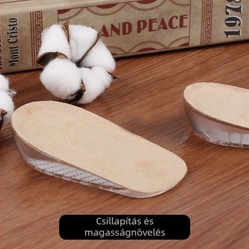 Martin csizmához láthatatlan magasságot növelő talpbetét – vastag PU középtalp, műszőr belső bélés, uniszex, egész éves használat