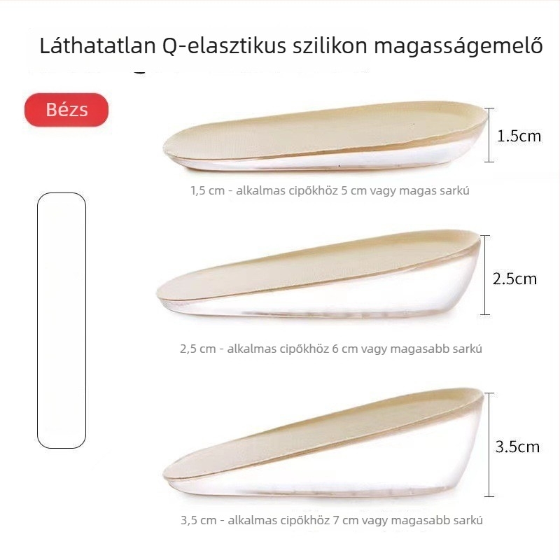 Martin csizmához láthatatlan magasságot növelő talpbetét – vastag PU középtalp, műszőr belső bélés, uniszex, egész éves használat