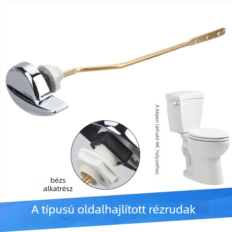 WC tartály öblítő kulcs | Anyagok: réz, ABS, cinkötvözet, vast réz rúd | Használat módja: kapcsoló | Öblítő kapacitás: 6