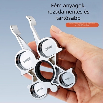 Konyha- és fürdőszobai többfunkciós javító kulcs a csaptele aerátorának eltávolításához és telepítéséhez – ötvözet, modern minimalista stílus, forgatás a használathoz