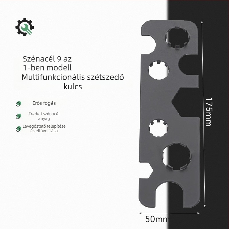 Konyha- és fürdőszobai többfunkciós javító kulcs a csaptele aerátorának eltávolításához és telepítéséhez – ötvözet, modern minimalista stílus, forgatás a használathoz