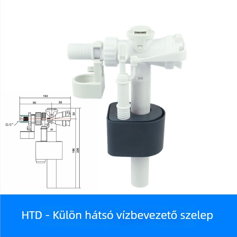 Xiongpin ABS ürítő szelep egyszemélyes toaletthez — hátsó beömlő öblítő szelep, oldalsó beömlő szelep, víztakarékos készlet, modern stílus