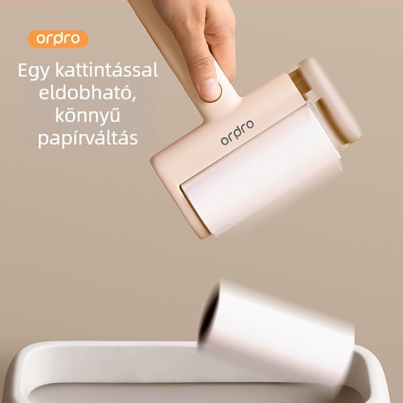 Lint roller leválasztható ragasztóval háztartási használatra — szőr eltávolító kefe háziállatok, műanyag, Ordpro, Light Luxury stílus