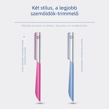 Szemöldöknyíró készlet kés-típusú anti-karcoló pengével – szemöldökhöz és testszőrökhöz – uniszex