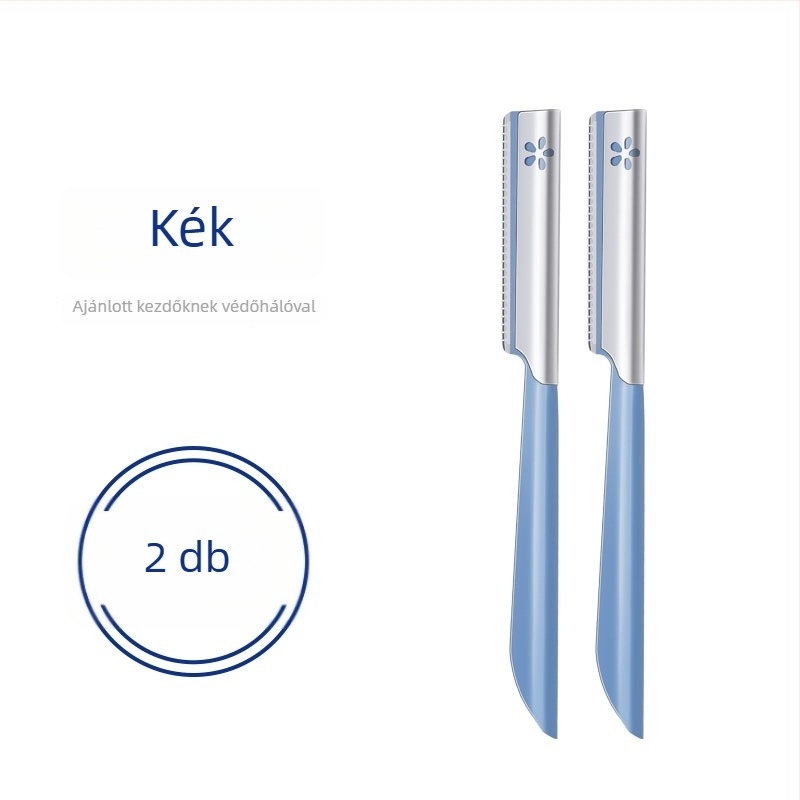 Szemöldöknyíró készlet kés-típusú anti-karcoló pengével – szemöldökhöz és testszőrökhöz – uniszex