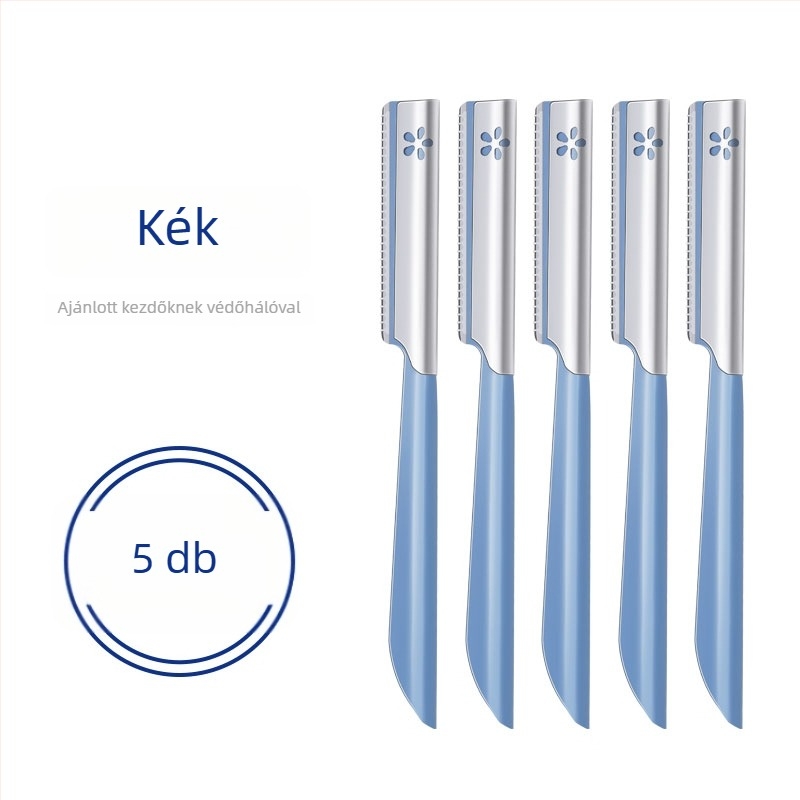 Szemöldöknyíró készlet kés-típusú anti-karcoló pengével – szemöldökhöz és testszőrökhöz – uniszex