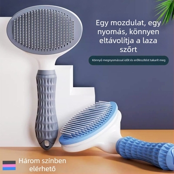Kutya- és macska szőrtelenítő fésű – tűs fésű háziállatok ápolásához