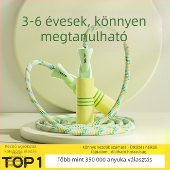 Kötél ugrókötél – fonott kötélből készült, közönséges típus, első osztályos diákoknak, 5 éves kortól, 2024 ősz kiadás