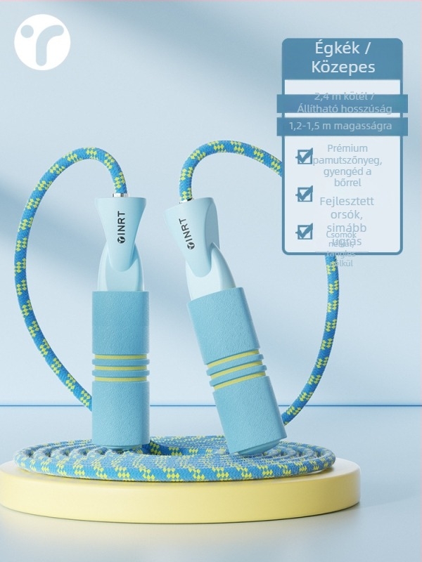 Kötél ugrókötél – fonott kötélből készült, közönséges típus, első osztályos diákoknak, 5 éves kortól, 2024 ősz kiadás