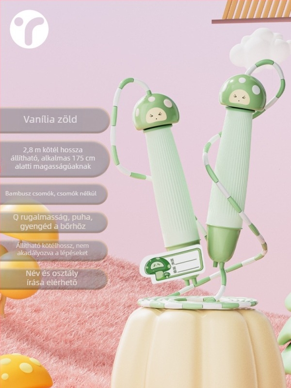 Kötél ugrókötél – fonott kötélből készült, közönséges típus, első osztályos diákoknak, 5 éves kortól, 2024 ősz kiadás