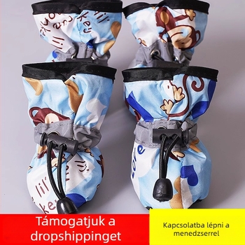 Kutyacipők – nyári, textilből készült, csúszásmentes, meleg