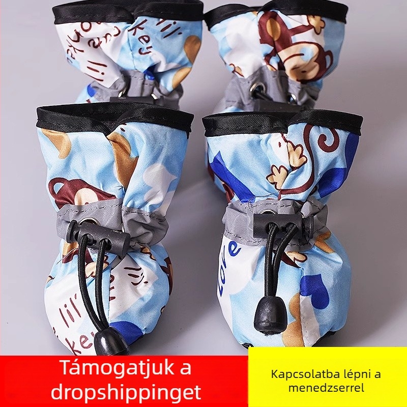 Kutyacipők – nyári, textilből készült, csúszásmentes, meleg