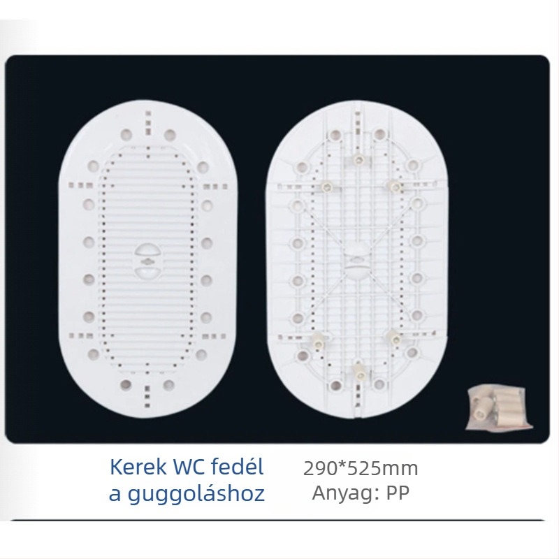 Guggoló WC fedél, szagzáró, PP anyagból, injekciós öntés, kínai stílus, származás Renqiu, Hebei