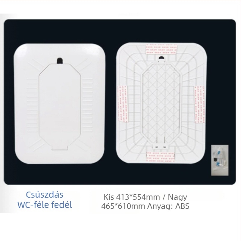 Guggoló WC fedél, szagzáró, PP anyagból, injekciós öntés, kínai stílus, származás Renqiu, Hebei