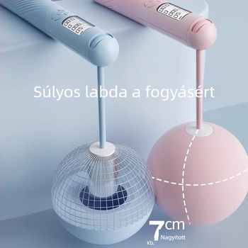 Vezeték nélküli okos ugrókötele számolóval, újratölthető, 2,8 m, fogantyú ABS+TPR