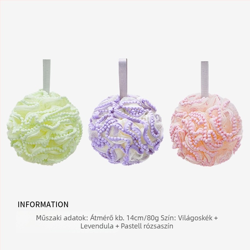 Agger fürdőgömb virág alakú – kettős használat, rendkívül puha, gyerekeknek