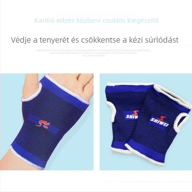 Uniszex sportvédő készlet térdvédőkkel, csuklóvédőkkel, könyökvédőkkel, bokavédőkkel és tenyérvédőkkel edzéshez; anyagok: pamut, poliészter, elasztán