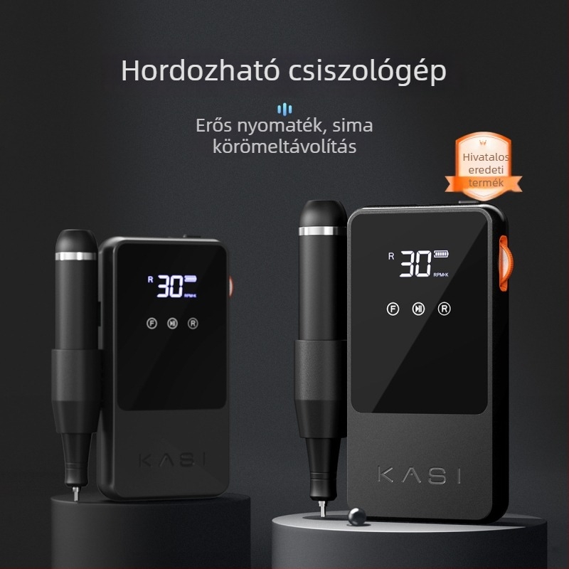 KaSi körömdíszítő csiszoló toll, csendes elektromos, vezeték nélküli akkumulátoros, KS301/KS311, otthoni használatra és manikűrszalon számára